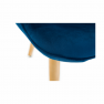 Dizájnos fotel, kék Velvet anyag, FODIL