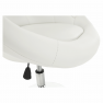 Forgószék, fehér/króm, GULEN Forgószék, fehér/króm, GULEN
