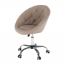 Forgószék, szürkésbarna TAUPE textilbőr, KONOR