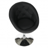 Forgó fotel, fekete/króm, GULEN