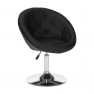 Forgó fotel, fekete/króm, GULEN