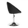 Forgó fotel, fekete/króm, GULEN