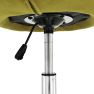 Forgó fotel, sárgászöld/króm, GULEN