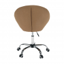 Forgószék, világosbarna, anyag, KONOR