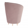 Fotel Art Deco stílusban, rózsaszín Kronos szövet/tölgy, ROUND NEW Fotel Art Deco stílusban, rózsaszín Kronos szövet/tölgy, ROUND NEW