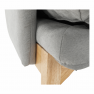 Fotel lábtartóval, világosszürke/természetes, ZANDER Fotel lábtartóval, világosszürke/természetes, ZANDER