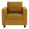 Fotel mustár színű szövet, LUANA