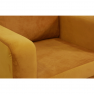 Fotel mustár színű szövet, LUANA