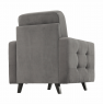 Fotel, szürke / wenge, MEDLIN