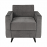 Fotel, szürke / wenge, MEDLIN