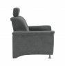 Fotel, szürke szövet, SANTIAGO