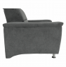 Fotel, szürke szövet, SANTIAGO