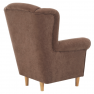 Füles fotel, barna szövet, CHARLOT Füles fotel, barna szövet, CHARLOT