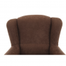 Füles fotel, barna szövet, CHARLOT Füles fotel, barna szövet, CHARLOT