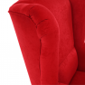 Füles fotel, piros, CHARLOT