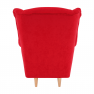 Füles fotel, piros, CHARLOT