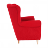 Füles fotel, piros, CHARLOT