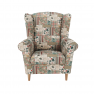 füles fotel, szövet patchwork viorica 1, CHARLOT