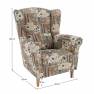 füles fotel, szövet patchwork viorica 1, CHARLOT