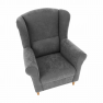 Füles fotel, szürke, CHARLOT