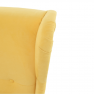 Füles fotel, sárga/wenge, RUFINO