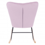 Dizájnos hintaszék, rózsaszín, KEMARO