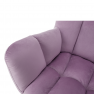 Dizájnos hintaszék, rózsaszín, KEMARO