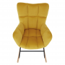 Dizájnos hintaszék, sárga, KEMARO