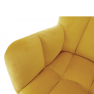 Dizájnos hintaszék, sárga, KEMARO