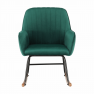 Hintaszék, zöld Velvet anyag, TARAM