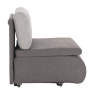 Kinyitható fotel, szürke-barna Taupe, KENET Kinyitható fotel, szürke-barna Taupe, KENET