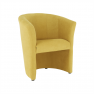 Klub fotel puffal, mustár, ROSE Klub fotel puffal, mustár, ROSE