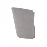 Klub fotel puffal, szürke, ROSE Klub fotel puffal, szürke, ROSE