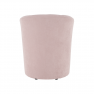 Klub fotel puffal, rózsaszín, ROSE