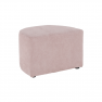 Klub fotel puffal, rózsaszín, ROSE