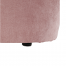 Klub fotel puffal, rózsaszín, ROSE