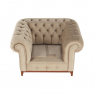Luxus fotel, világosbarna, TIFANY 1
