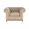 Luxus fotel, világosbarna, TIFANY 1