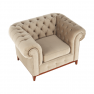 Luxus fotel, világosbarna, TIFANY 1