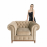 Luxus fotel, világosbarna, TIFANY 1