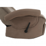 Mechanikusan állítható pihenő fotel, szürkés barna textil, SUAREZ