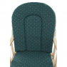 Pihenőfotel zsámollyal, bükkfa, zöld szövet, RELAX GLIDER 87107