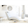 Relax fotel, fehér öko bőr, LONG Relax fotel, fehér öko bőr, LONG