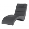 Relax fotel, szürke textilbőr, LONG Relax fotel, szürke textilbőr, LONG