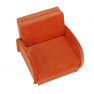 Széthúzható fotel, narancssárga, MILI 1