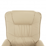 Állítható pihenő fotel, bézs, EDDIE