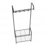 Cipőpolc akasztóval, fekete fém, RODRIGO
