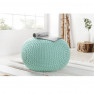 Kötött puff menta-menta színű pamut, GOBI TIP 2