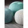Kötött puff menta-menta színű pamut, GOBI TIP 2
