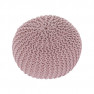 Kötött puff púderrózsaszín pamut, GOBI TIP 2